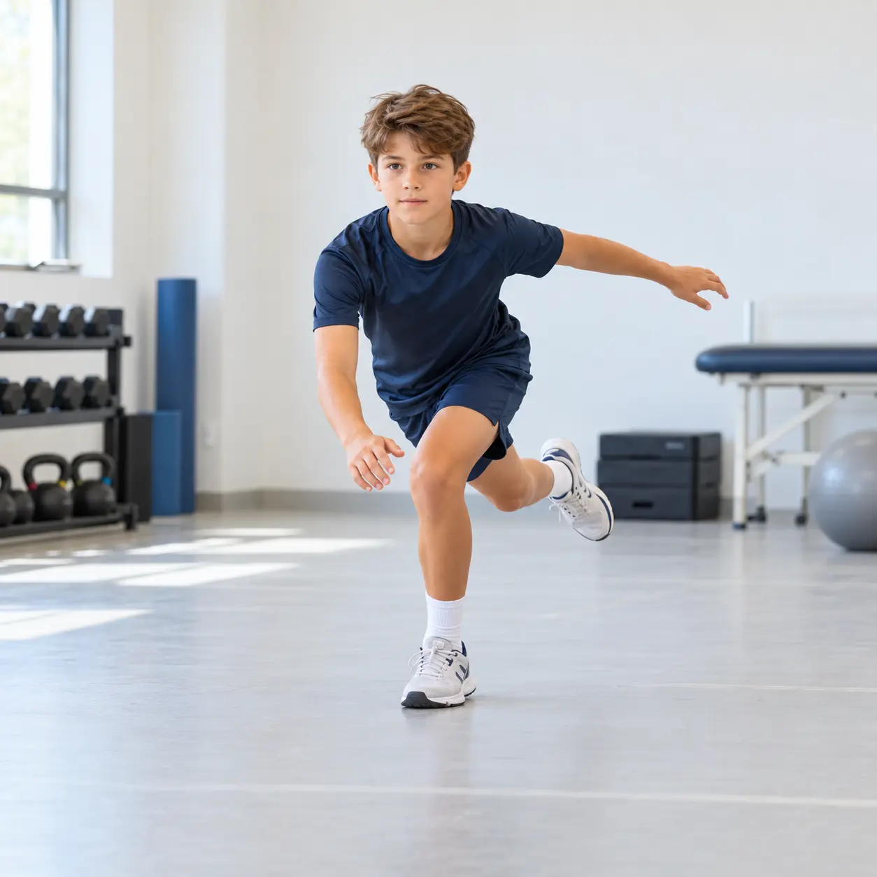 A calm body and movement exercise: Skater Landing