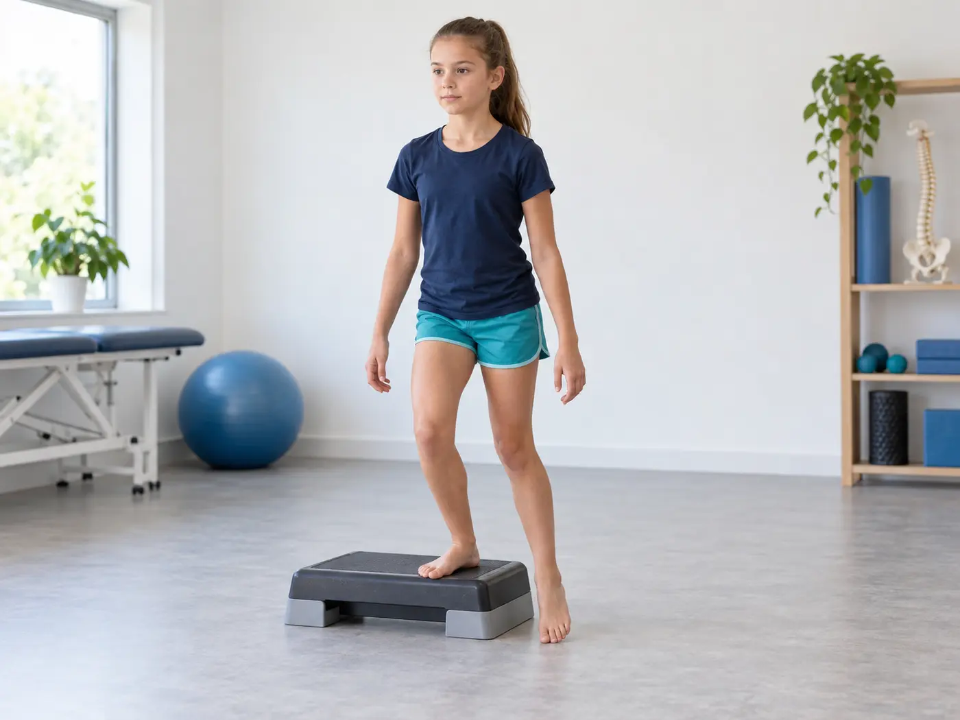 A calm body and movement exercise: Step-down