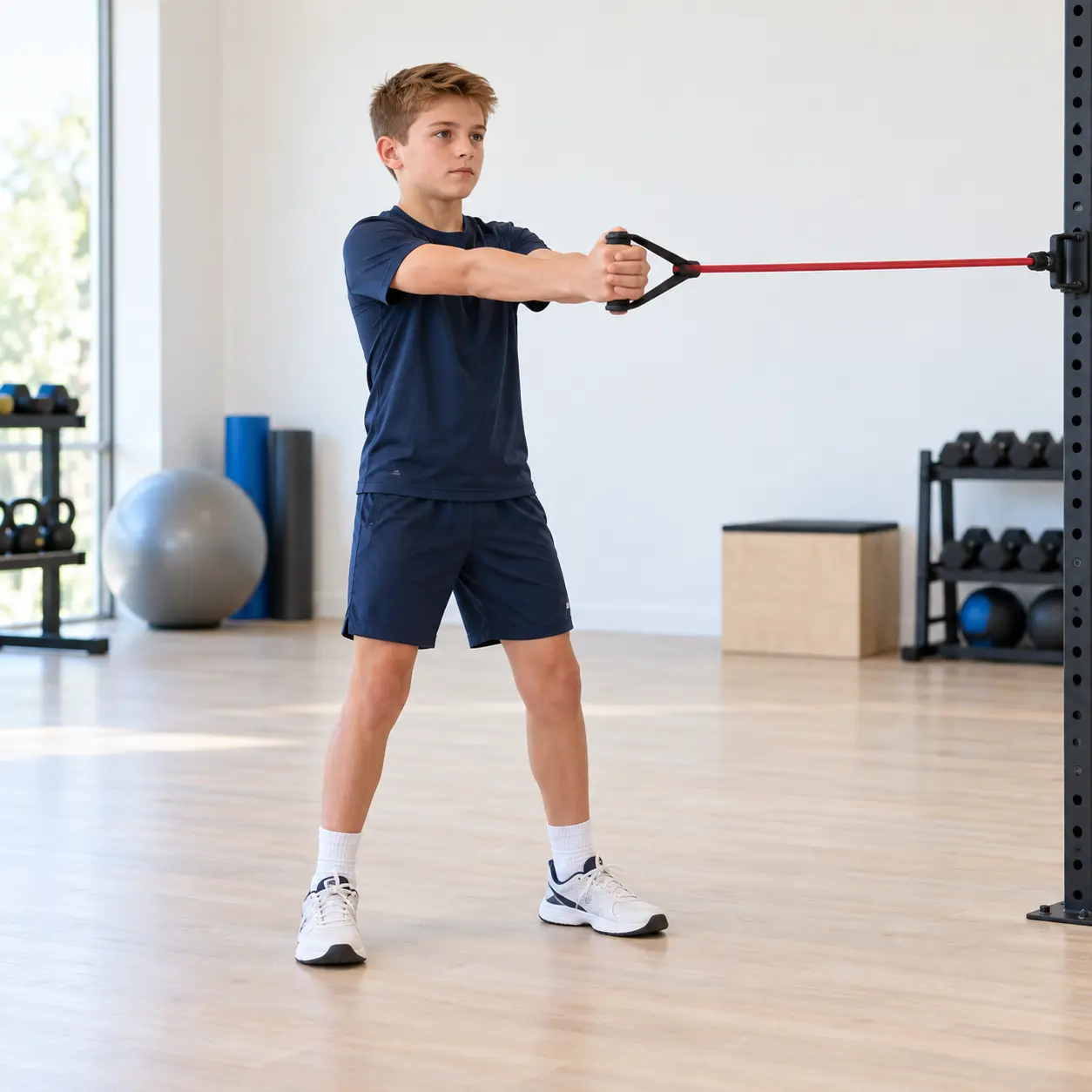 A calm body and movement exercise: Pallof Press