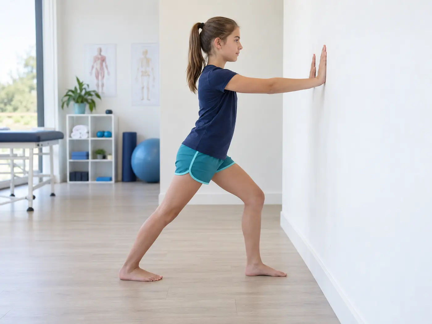 A calm body and movement exercise: Calf Stretch at the Wall