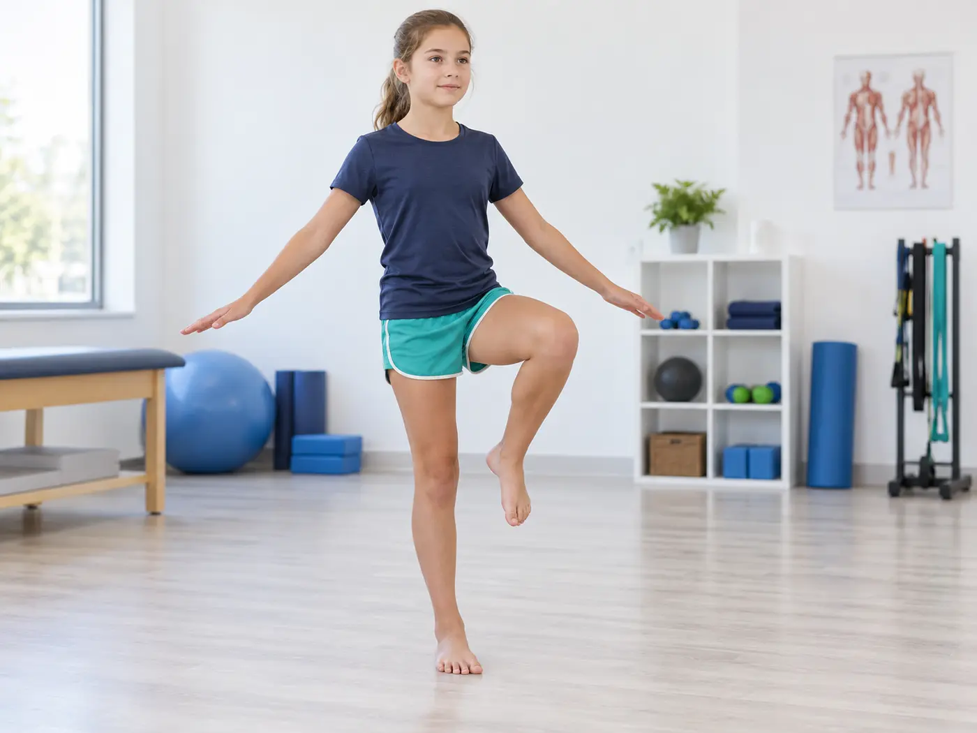 A calm body and movement exercise: Single-Leg Stance with Foot Control