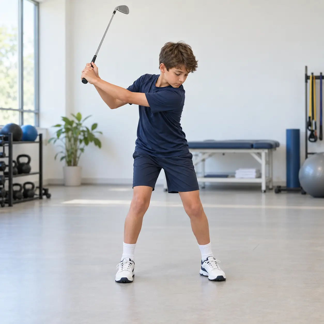 A calm body and movement exercise: Golf Rotation from Address Position
