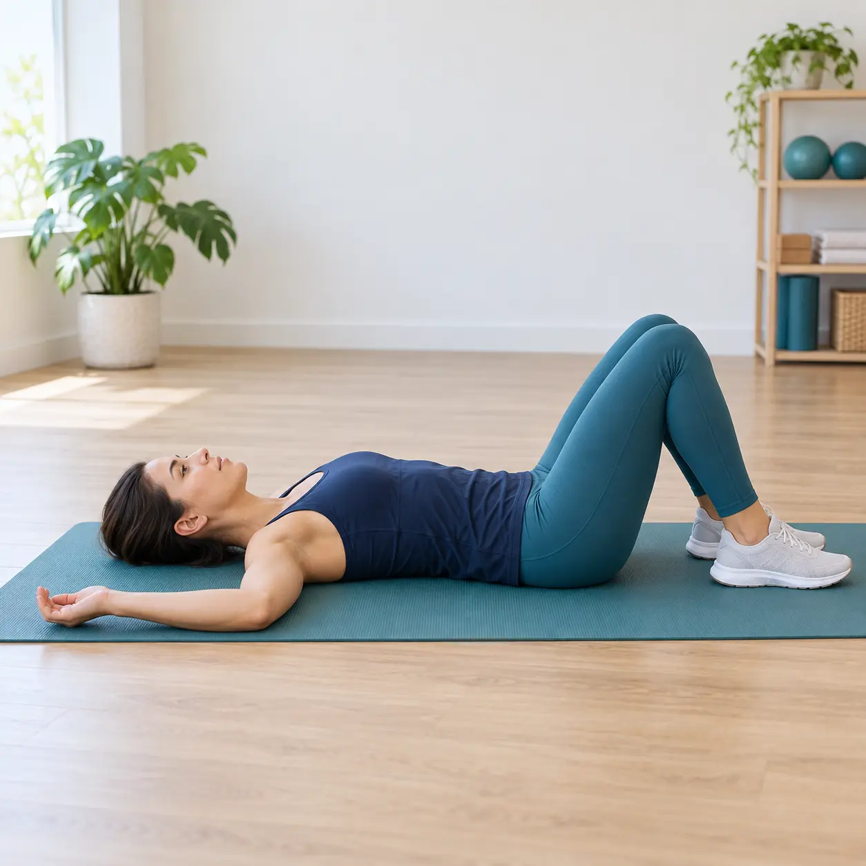 A calm body and movement exercise: Supine 90/90 Shoulder External Rotation