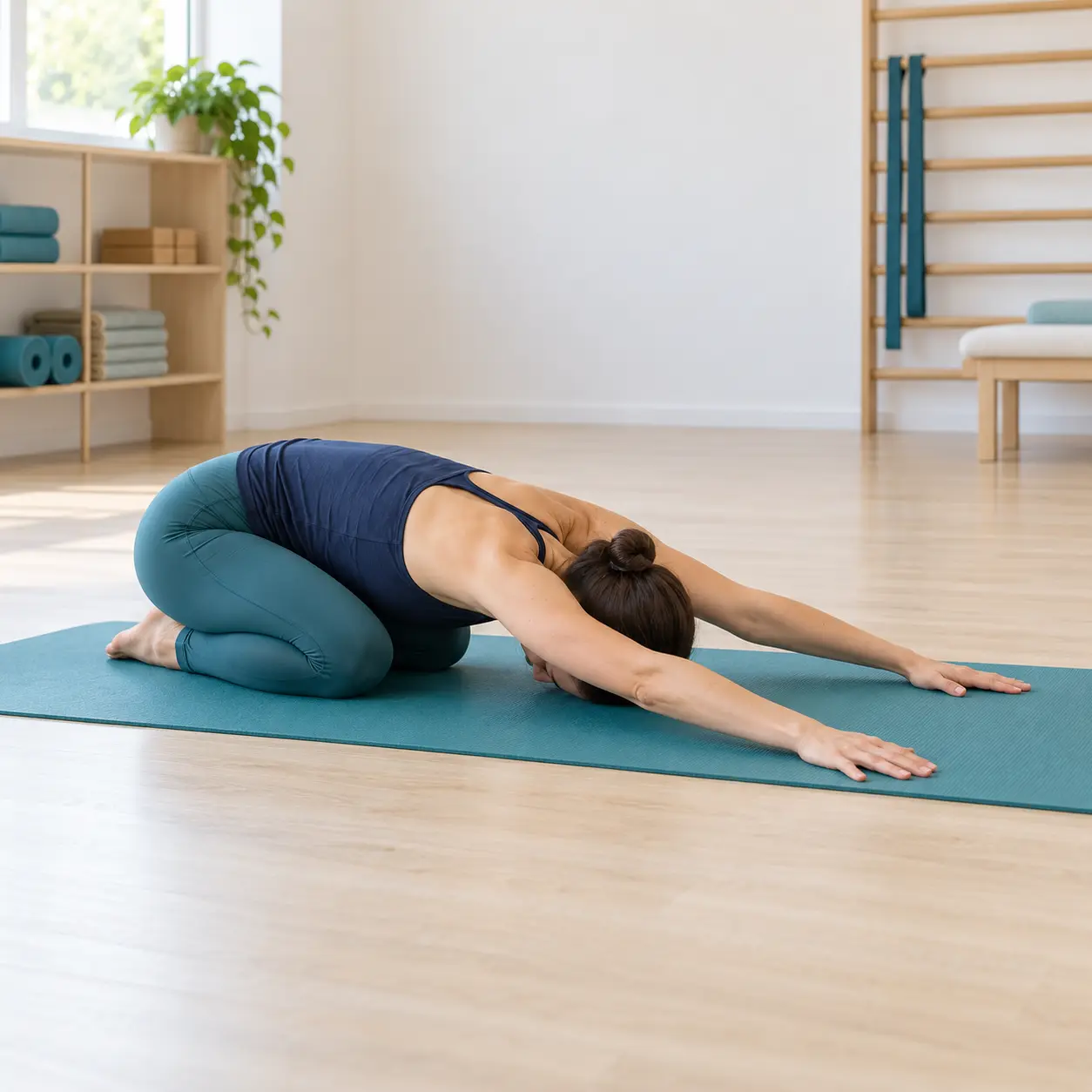 A calm body and movement exercise: Side Lat Stretch in Child's Pose