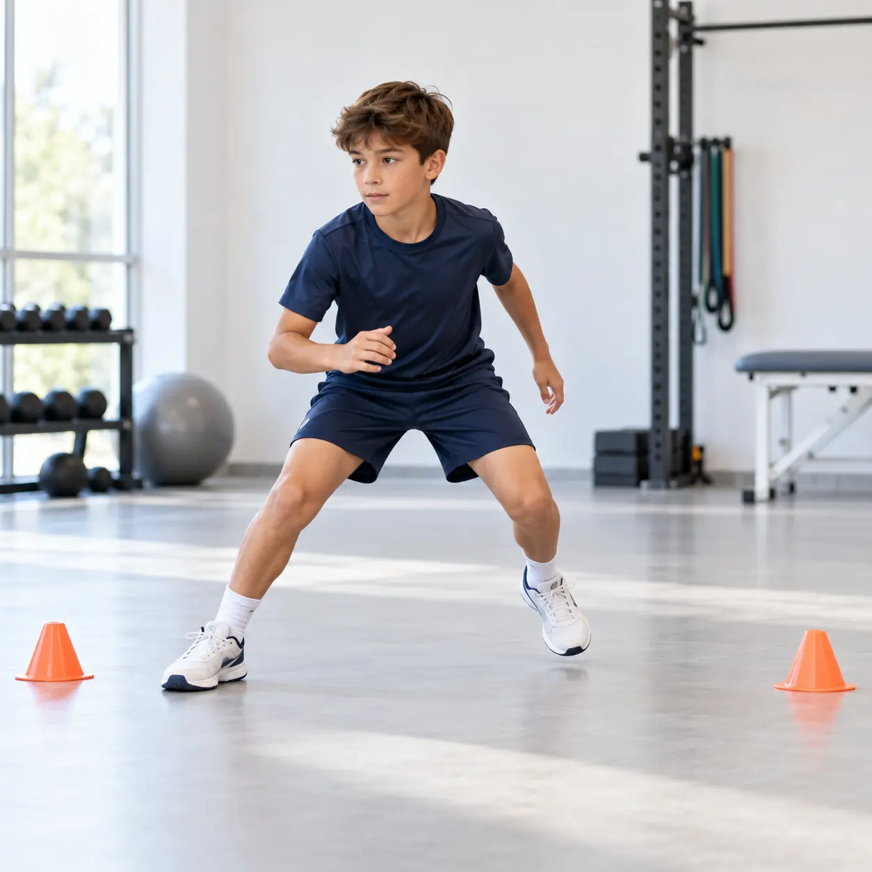 A calm body and movement exercise: Lateral Shuffle