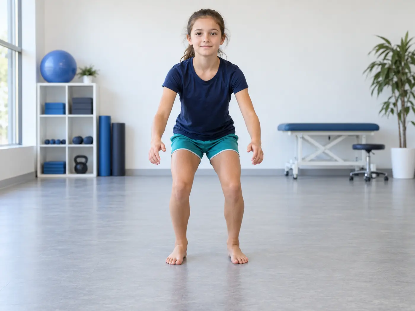 A calm body and movement exercise: Jump and Stable Landing