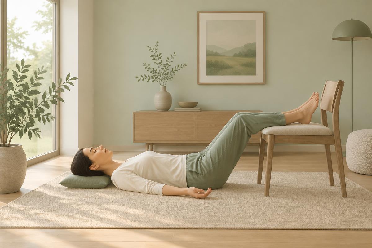 A calm body and movement exercise: 90/90 Diaphragmatic Breathing