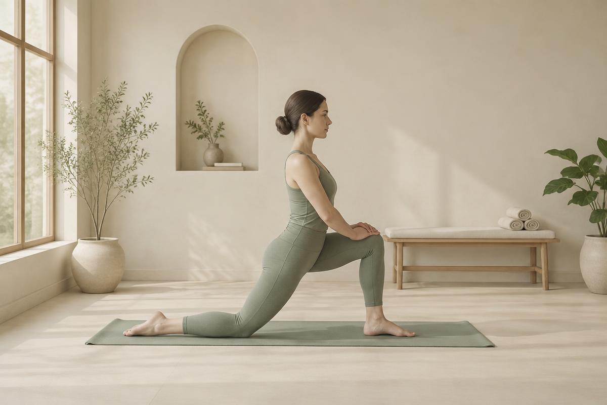 A calm body and movement exercise: Half-Kneeling Hip Flexor Stretch