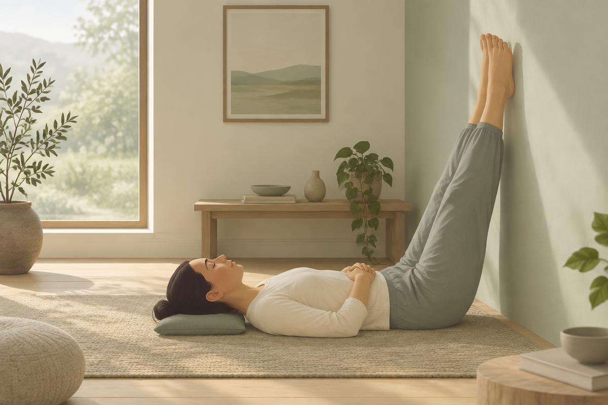 A calm body and movement exercise: Legs Up the Wall