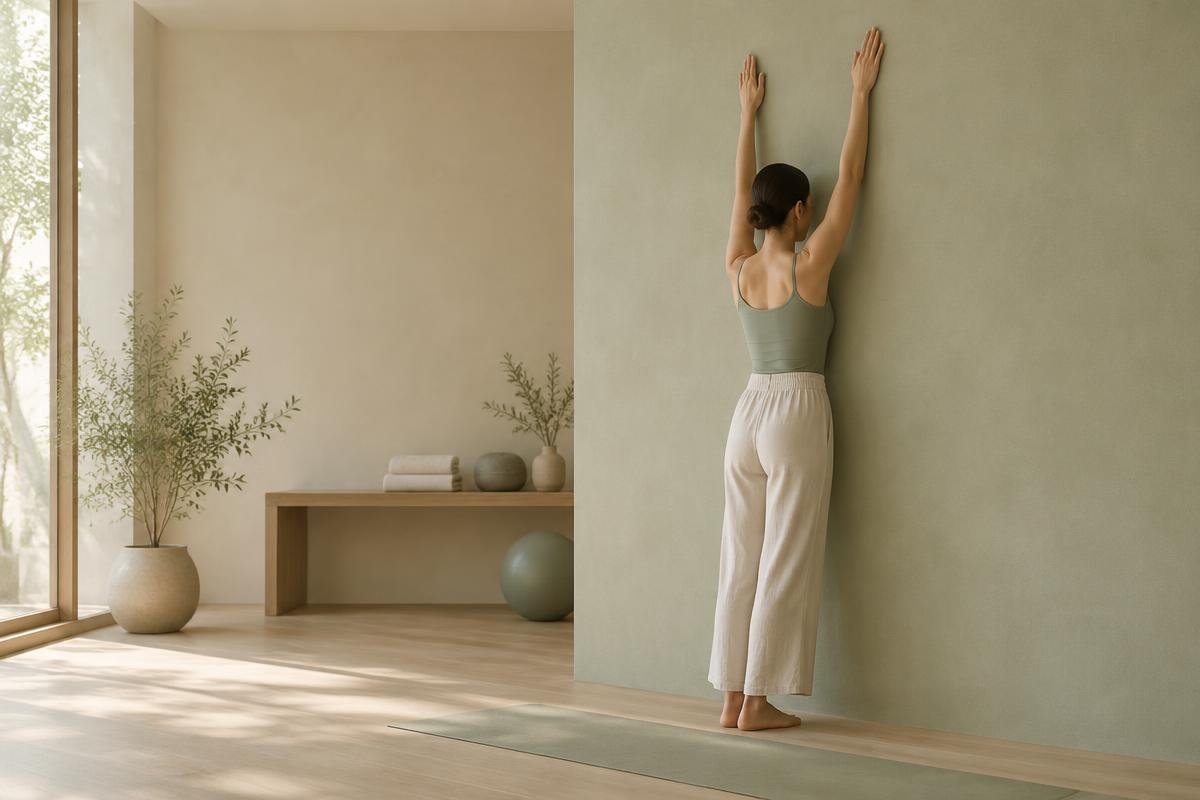 A calm body and movement exercise: Wall Slides — Scapular Mobility